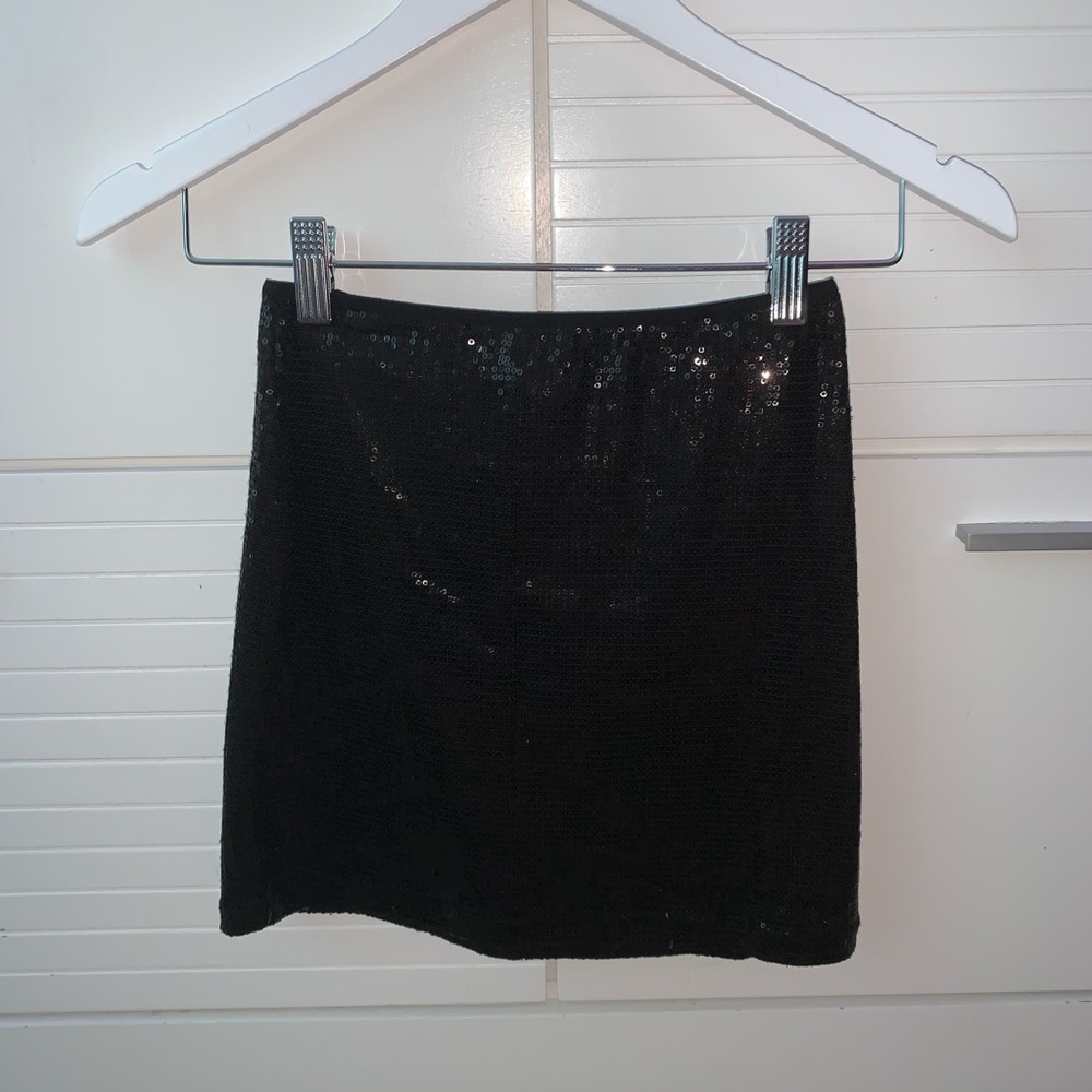 Sequin black skirt